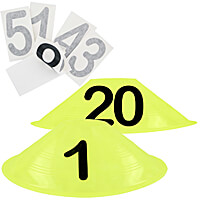 20-Obstacle Number Set - Disc Cones
